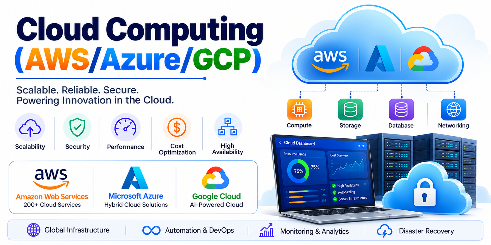 Cloud Computing (AWS/Azure/GCP)